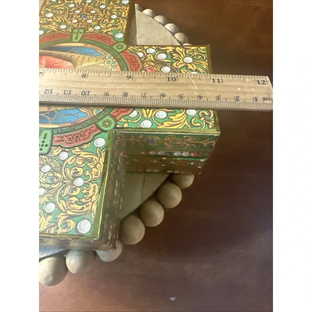 Vintage Cardboard Cross Religious Jesus Punch Studio Gift Box